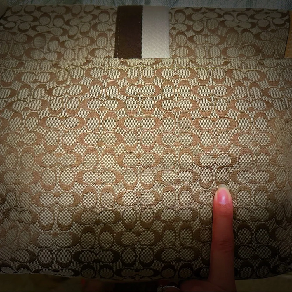 Vintage Y2K Coach Brown Signature Crossbody Bag messenger bag - Picture 15 of 17